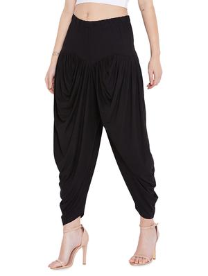 black viscose dhoti salwar salwars - 17385043 - Standard Image - 2