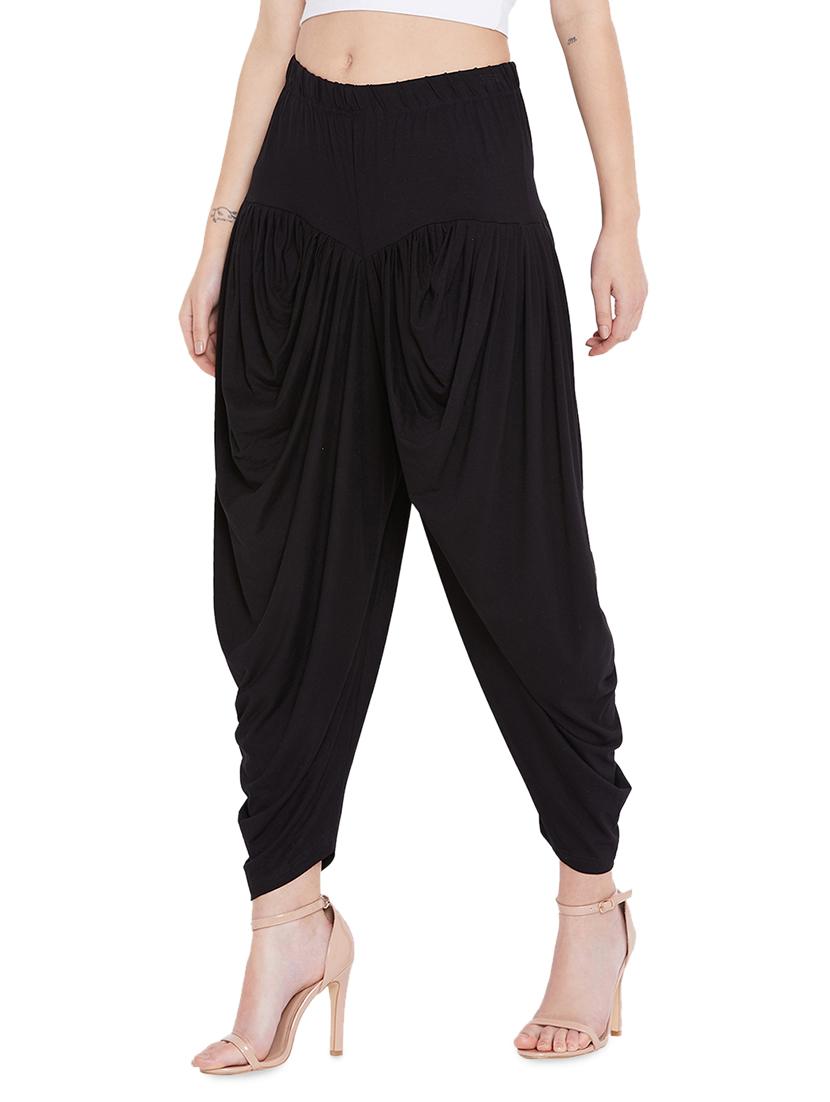 black viscose dhoti salwar salwars - 17385043 - Zoom Image - 2