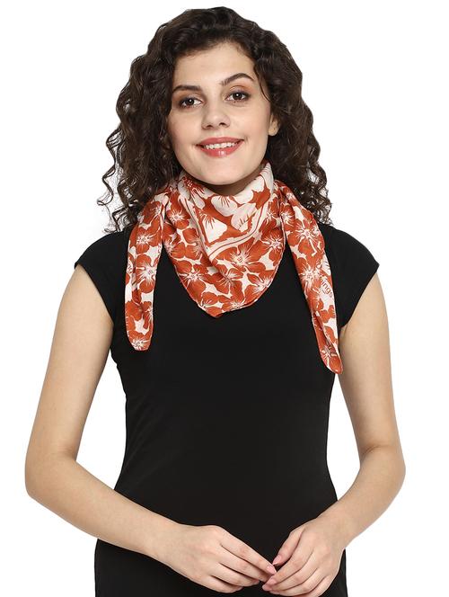 orange polyester scarf - 17388471 - Very Small Image - 1