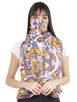 multi colored viscose stole - 17388483 - Standard Image - 3