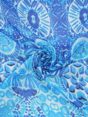 blue viscose stole - 17388486 - Standard Image - 6