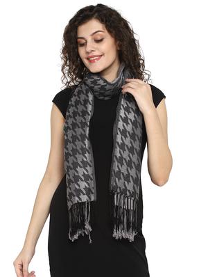 grey viscose stole - 17388490 - Standard Image - 2