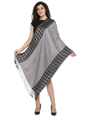 grey viscose stole - 17388490 - Standard Image - 4