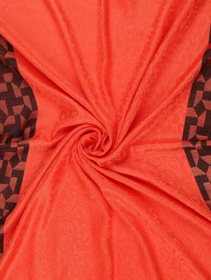 orange viscose stole - 17388495 - Standard Image - 4