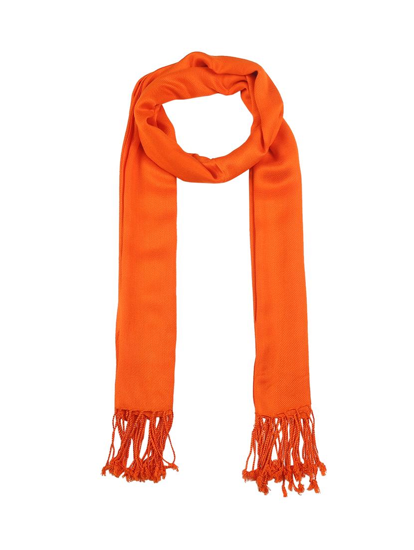 orange viscose stole - 17388501 - Zoom Image - 4