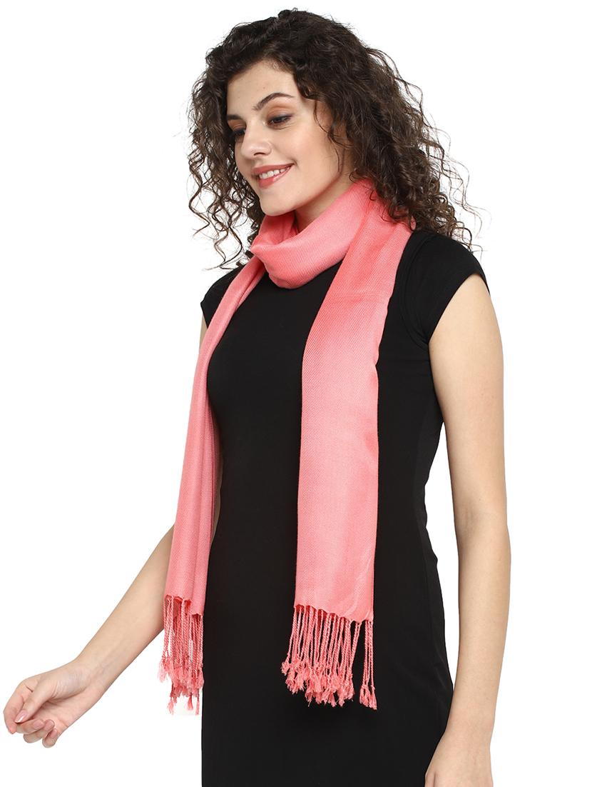 pink viscose stole - 17388505 - Zoom Image - 2
