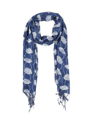 blue viscose stole - 17388522 - Standard Image - 4
