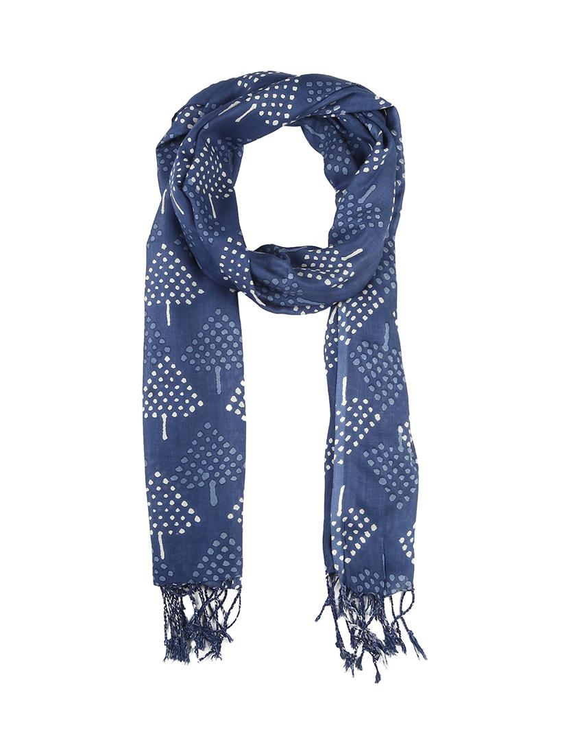 blue viscose stole - 17388523 - Zoom Image - 4