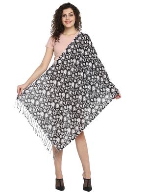 black viscose stole - 17388525 - Standard Image - 3