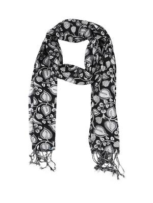 black viscose stole - 17388525 - Standard Image - 4