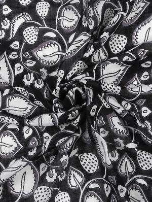 black viscose stole - 17388525 - Standard Image - 5
