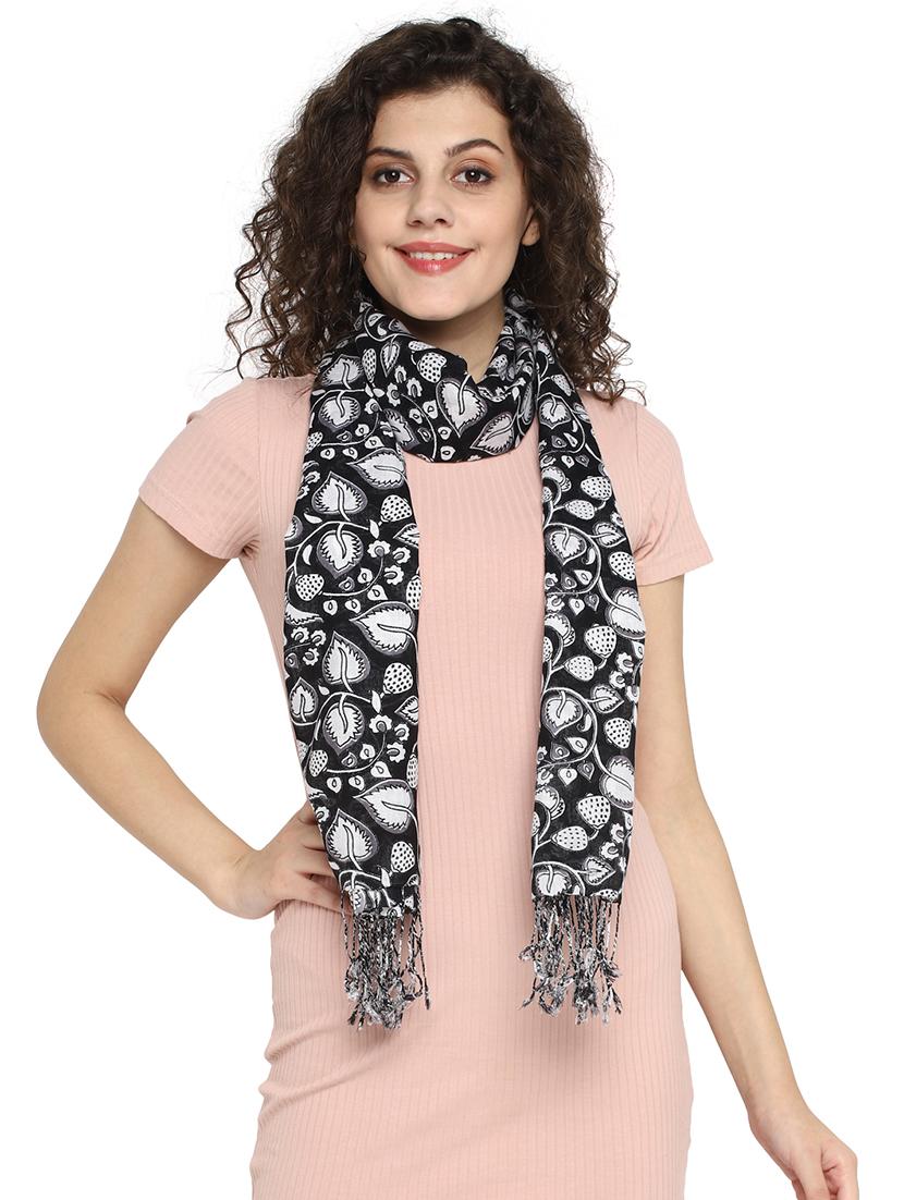 black viscose stole - 17388525 - Zoom Image - 2