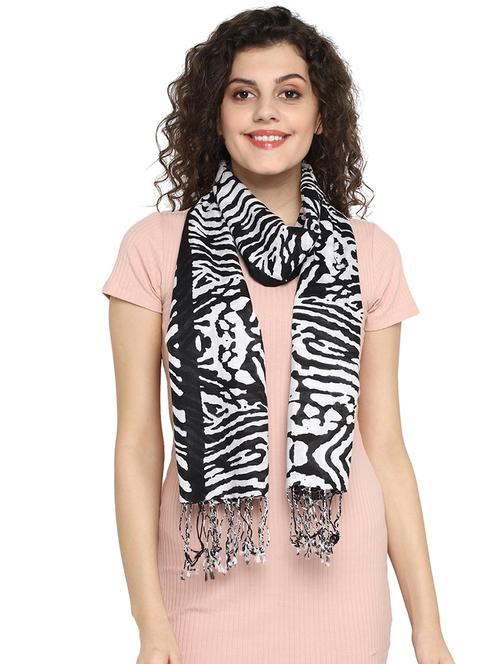 black viscose stole - 17388526 - Standard Image - 1