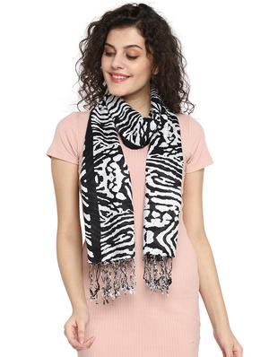 black viscose stole - 17388526 - Standard Image - 2