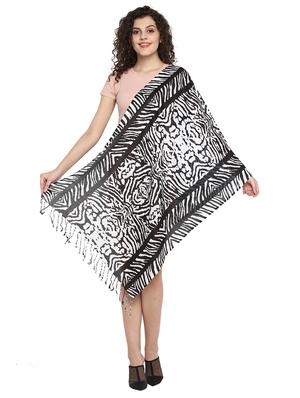 black viscose stole - 17388526 - Standard Image - 3