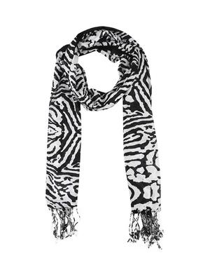 black viscose stole - 17388526 - Standard Image - 4