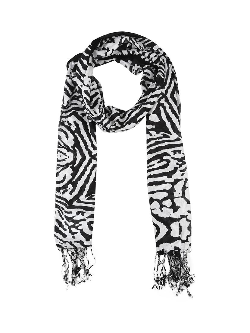 black viscose stole - 17388526 - Zoom Image - 4