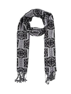 black viscose stole - 17388528 - Standard Image - 4