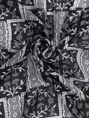 black viscose stole - 17388528 - Standard Image - 5