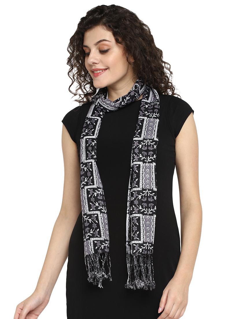 black viscose stole - 17388528 - Zoom Image - 2