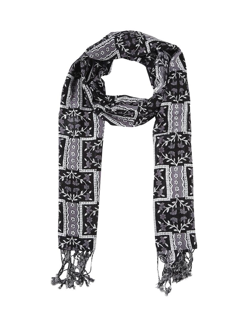 black viscose stole - 17388528 - Zoom Image - 4