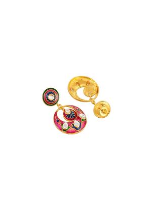 gold brass chandballi earring - 17388550 - Standard Image - 3