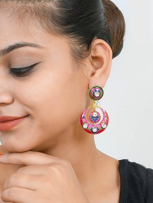 gold brass chandballi earring - 17388550 - Standard Image - 4