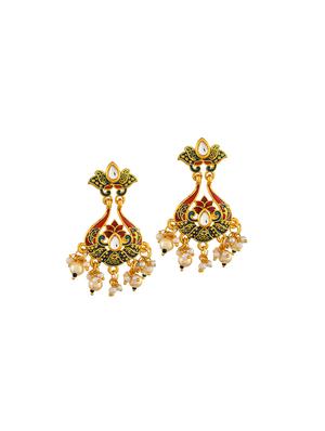 gold brass chandballi earring - 17388553 - Standard Image - 2
