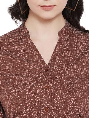 roll up sleeved high low shirt - 17388870 - Standard Image - 5