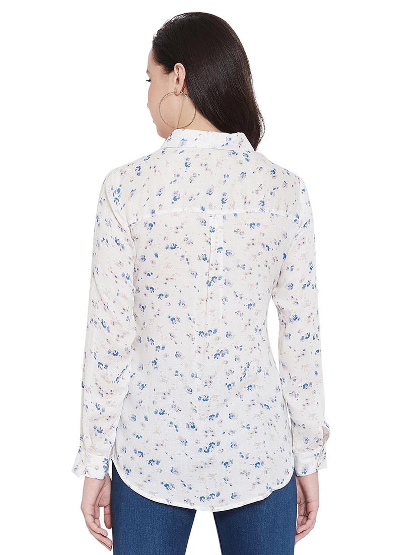 roll up sleeved floral shirt - 17388871 - Zoom Image - 3