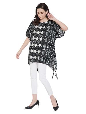 round neck animal asymmetric top - 17388874 - Standard Image - 2