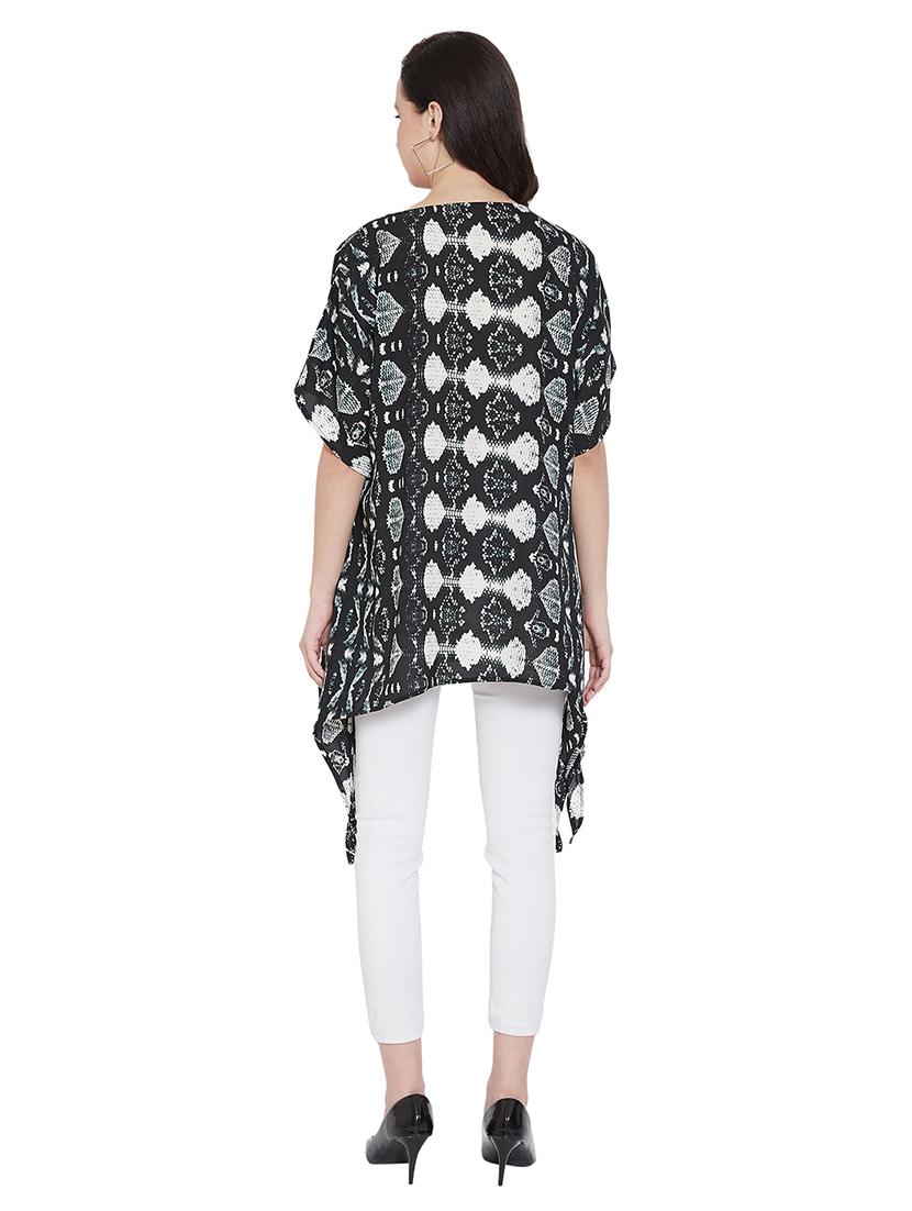 round neck animal asymmetric top - 17388874 - Zoom Image - 3