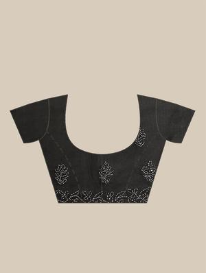paisley chikankari saree with blouse - 17391493 - Standard Image - 3