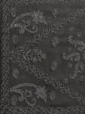 paisley chikankari saree with blouse - 17391493 - Standard Image - 4