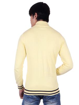 yellow solid pullover - 17391827 - Standard Image - 3