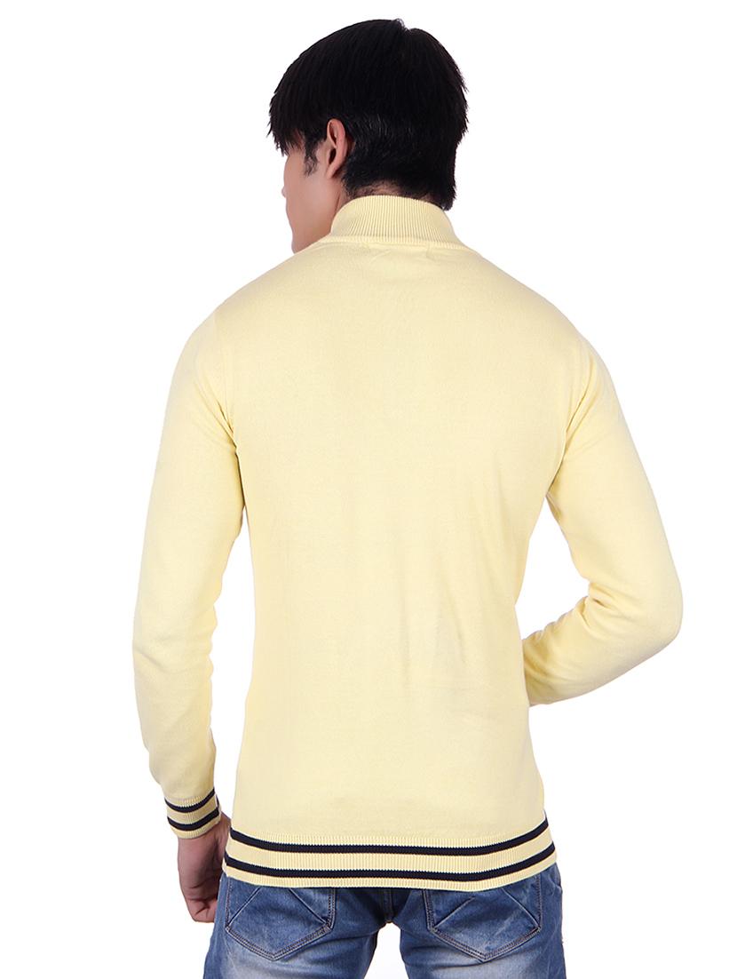 yellow solid pullover - 17391827 - Zoom Image - 3