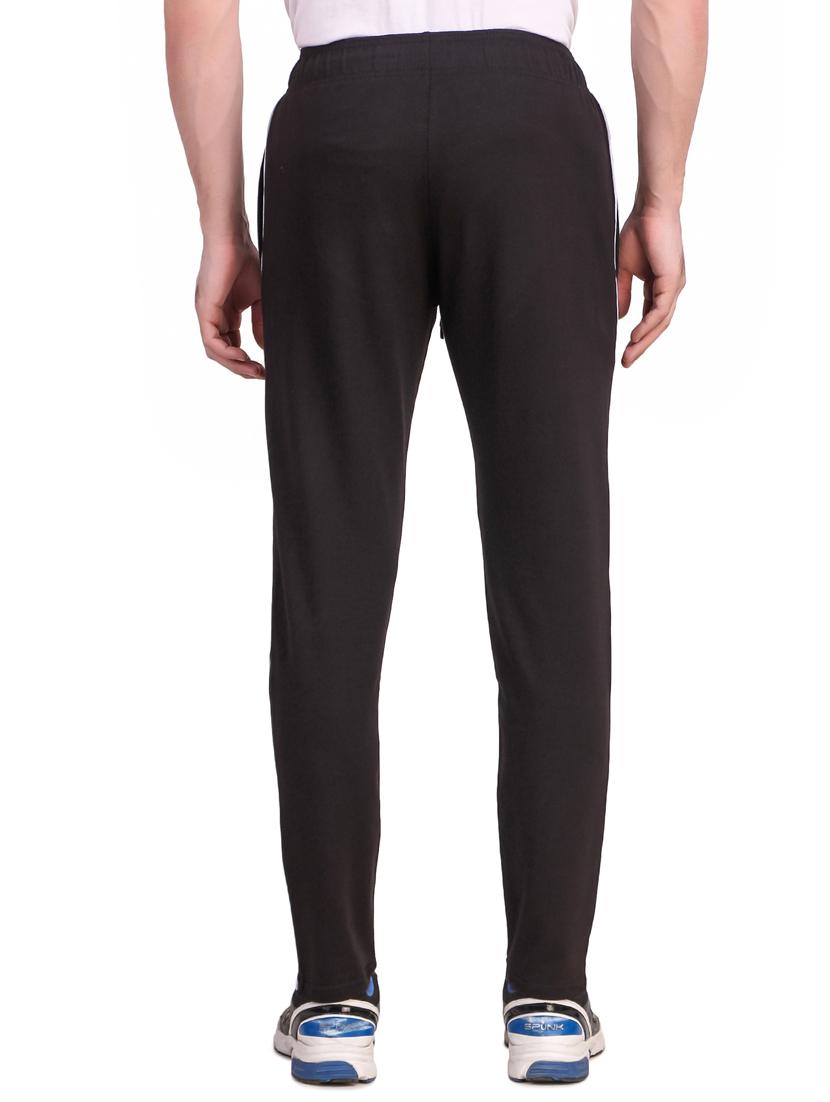 black printed full length track pant - 17392126 - Zoom Image - 3