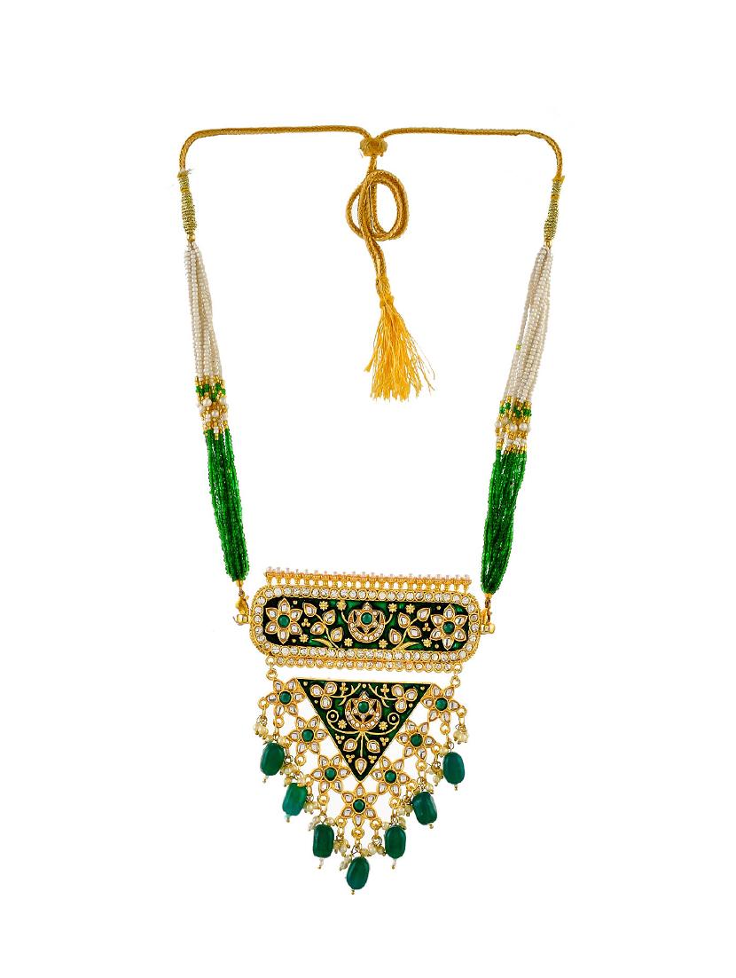 gold brass choker necklace - 17392158 - Zoom Image - 2