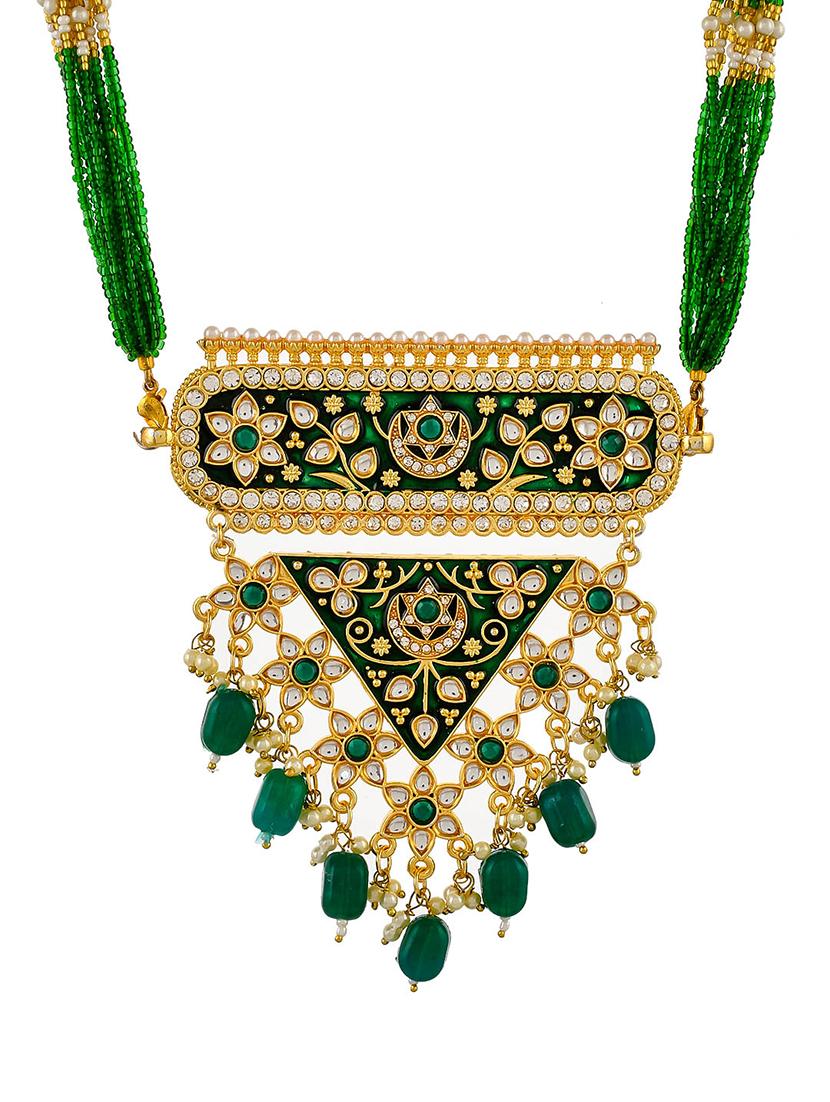 gold brass choker necklace - 17392158 - Zoom Image - 3
