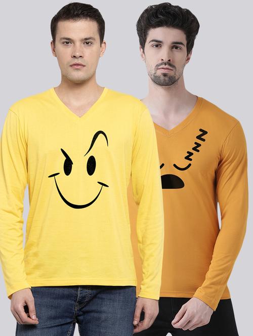 multi colored printed t-shirts combo - 17392331 - Standard Image - 1