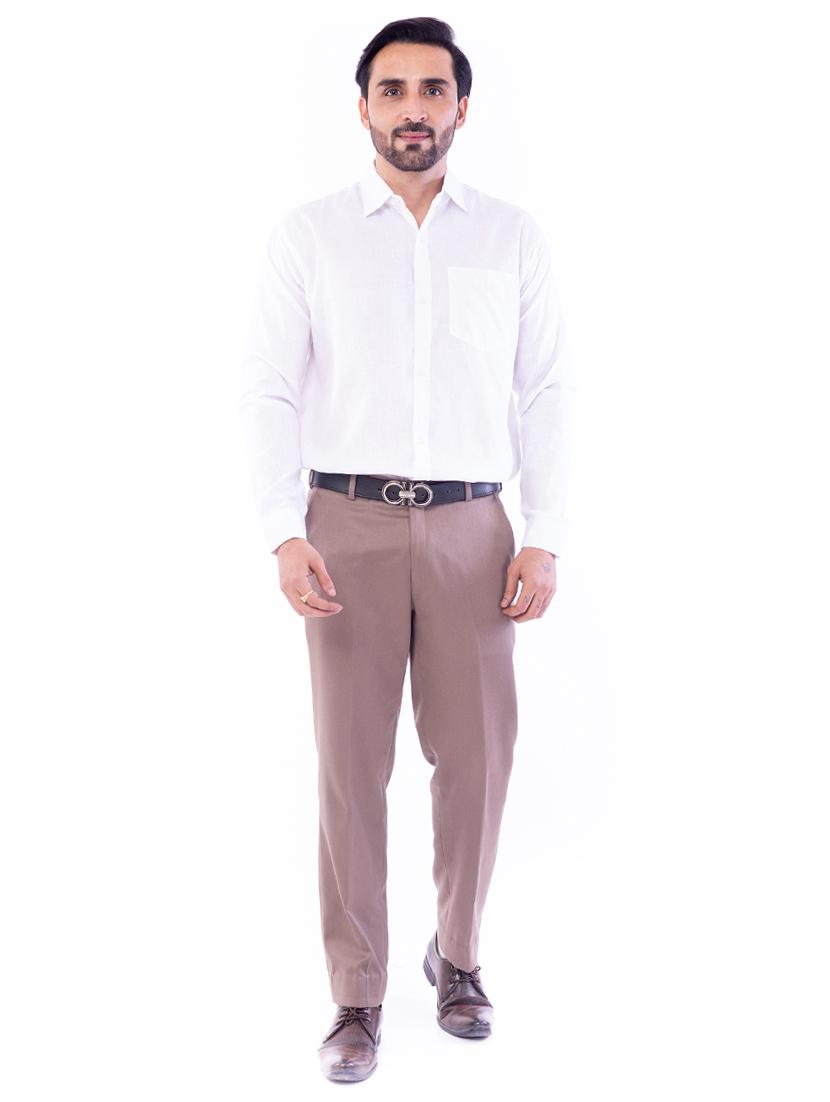 white solid casual shirt - 17392682 - Zoom Image - 4