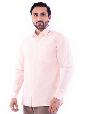 pink solid casual shirt - 17393034 - Standard Image - 2