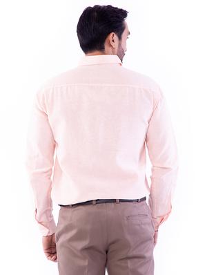 pink solid casual shirt - 17393034 - Standard Image - 3