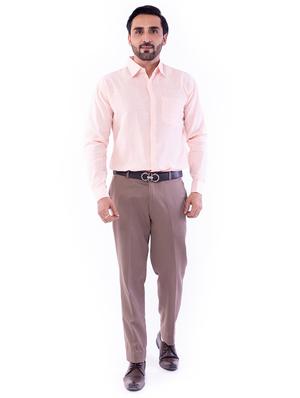 pink solid casual shirt - 17393034 - Standard Image - 4