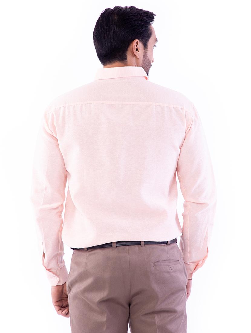 pink solid casual shirt - 17393034 - Zoom Image - 3