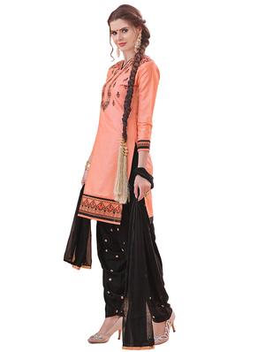 embroidered patiyala suits unstitched suit - 17393125 - Standard Image - 2