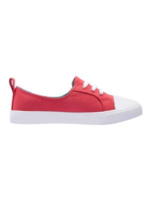 pink canvas laceup casual shoes - 17393787 - Standard Image - 2
