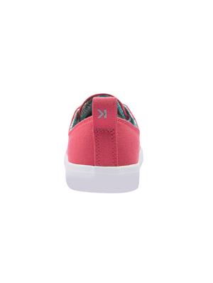 pink canvas laceup casual shoes - 17393787 - Standard Image - 3