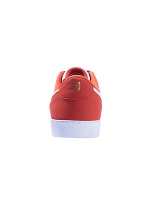 white faux leather laceup casual shoes - 17393789 - Standard Image - 3