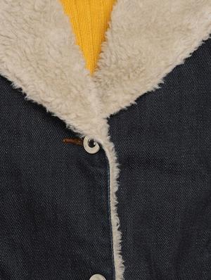 sherpa collar denim jacket - 17393798 - Standard Image - 6